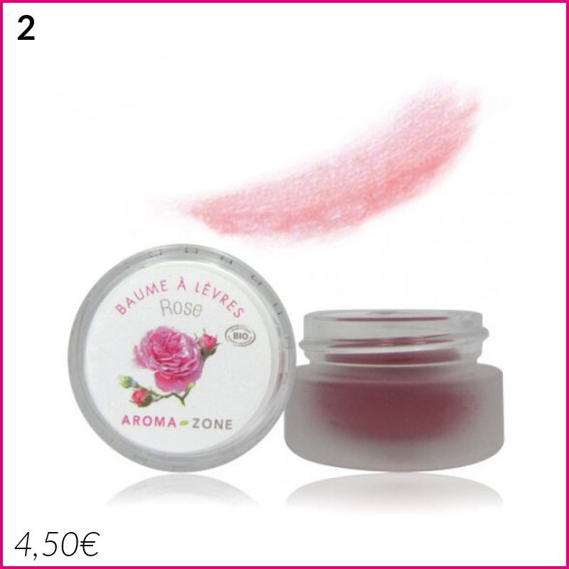 Baume lèvres rose bio Aroma Zone