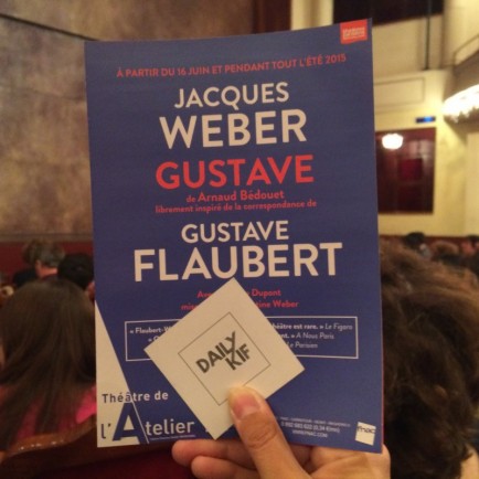 Weber joue Flaubert à l'Atelier