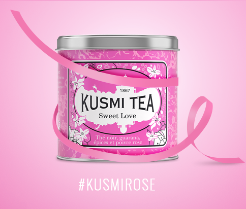 Thé Sweet Love Kusmi Tea au profit d'Octobre Rose